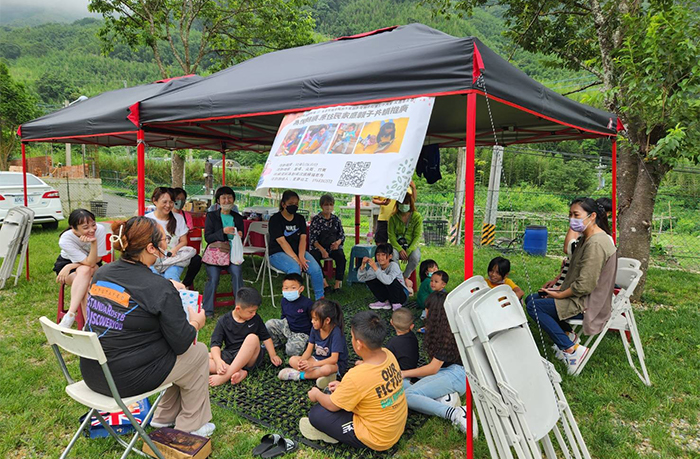 尖石鄉圖舉辦原住民親子共讀推廣，讓閱讀不落後。