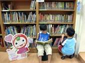 國中圖兒童室，設立校園閱讀認證專區。