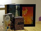 2010年法國主題國預計在台北國際書展期間展出2,500種書籍，圖為分子料理書籍及展覽「你說、我說：六十億聲音」等法文書籍。