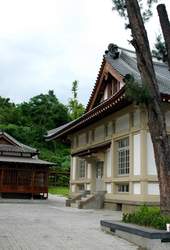 日風濃厚建築的武德殿。
