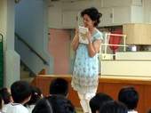 主播到幼稚園說故事。