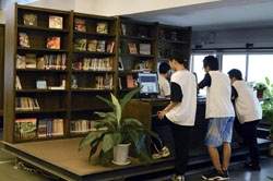彰中圖是學生最喜歡的閱讀場所。
