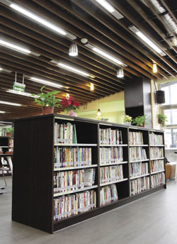 館內藏書以大眾化書籍為主。