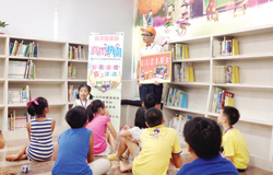 桃園市立圖書館大林分館舉辦喜閱桃園探索圖書館活動。(桃園市立圖書館提供)